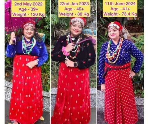 Saheli Sinha Roy, 40+ &mdash; before and after